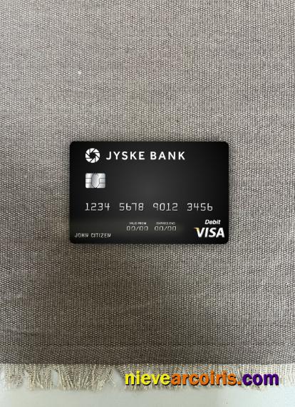 Denmark Jyske Bank visa debit card photolook